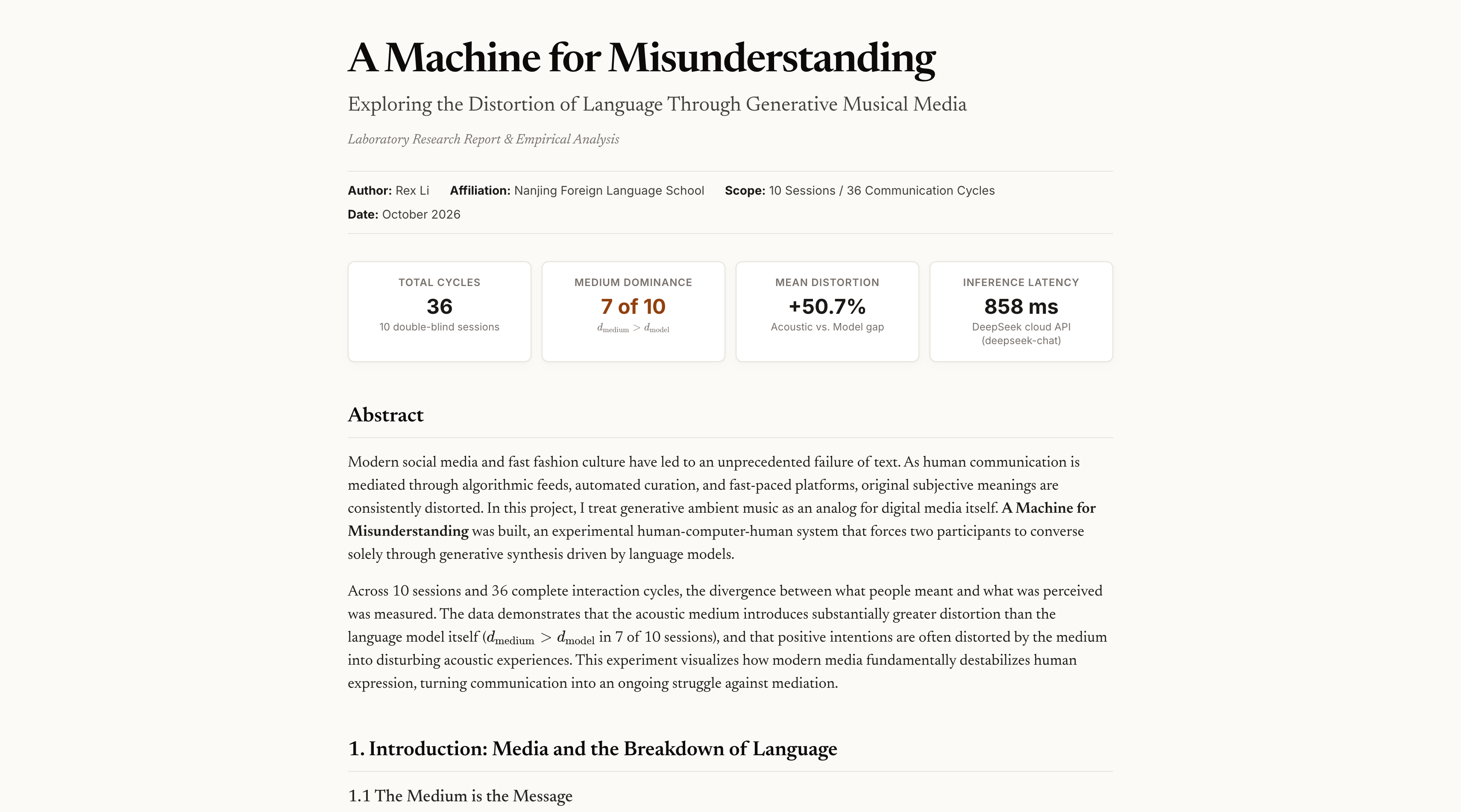 A Machine for Misunderstanding project image